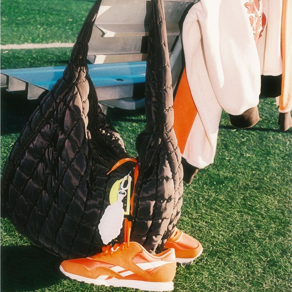 Quilted Carryall Bag - Chocolate